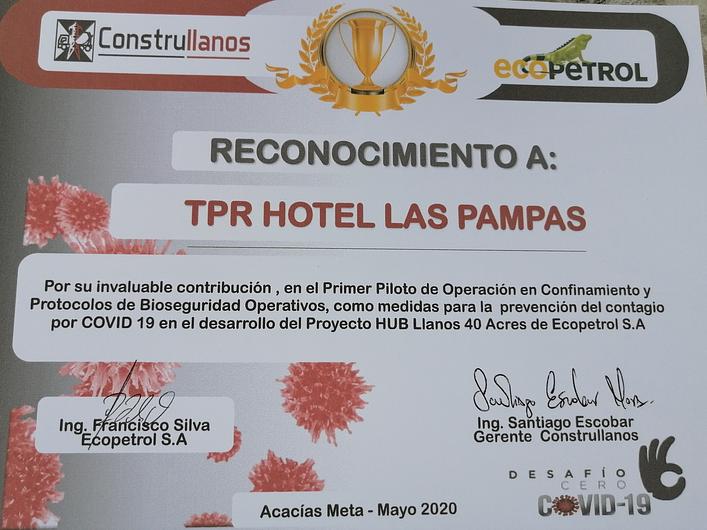 Reconocimiento a TPR Hotels